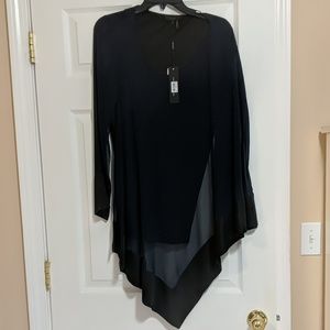 Donn Karan Asymmetric silk blouse